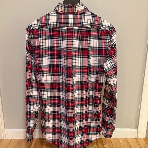 Ralph Lauren Slim Fit Classic Plaid Men's Button-Down Shirt - Picture 3 of 5